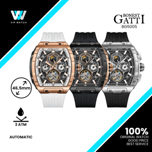 Bonest Gatti Calendar Week Display Automatic Tonneau Watch BG5005