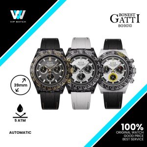 Bonest Gatti Carbon Fiber Automatic Chronograph Men Watch BG9010